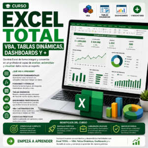 Excel TOTAL — VBA, Tablas Dinámicas, Dashboards y +